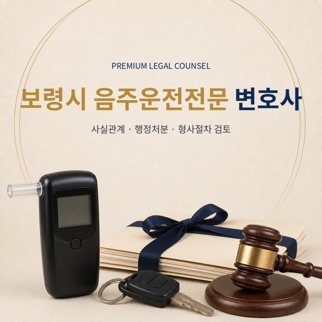 보령시 음주운전전문 변호사