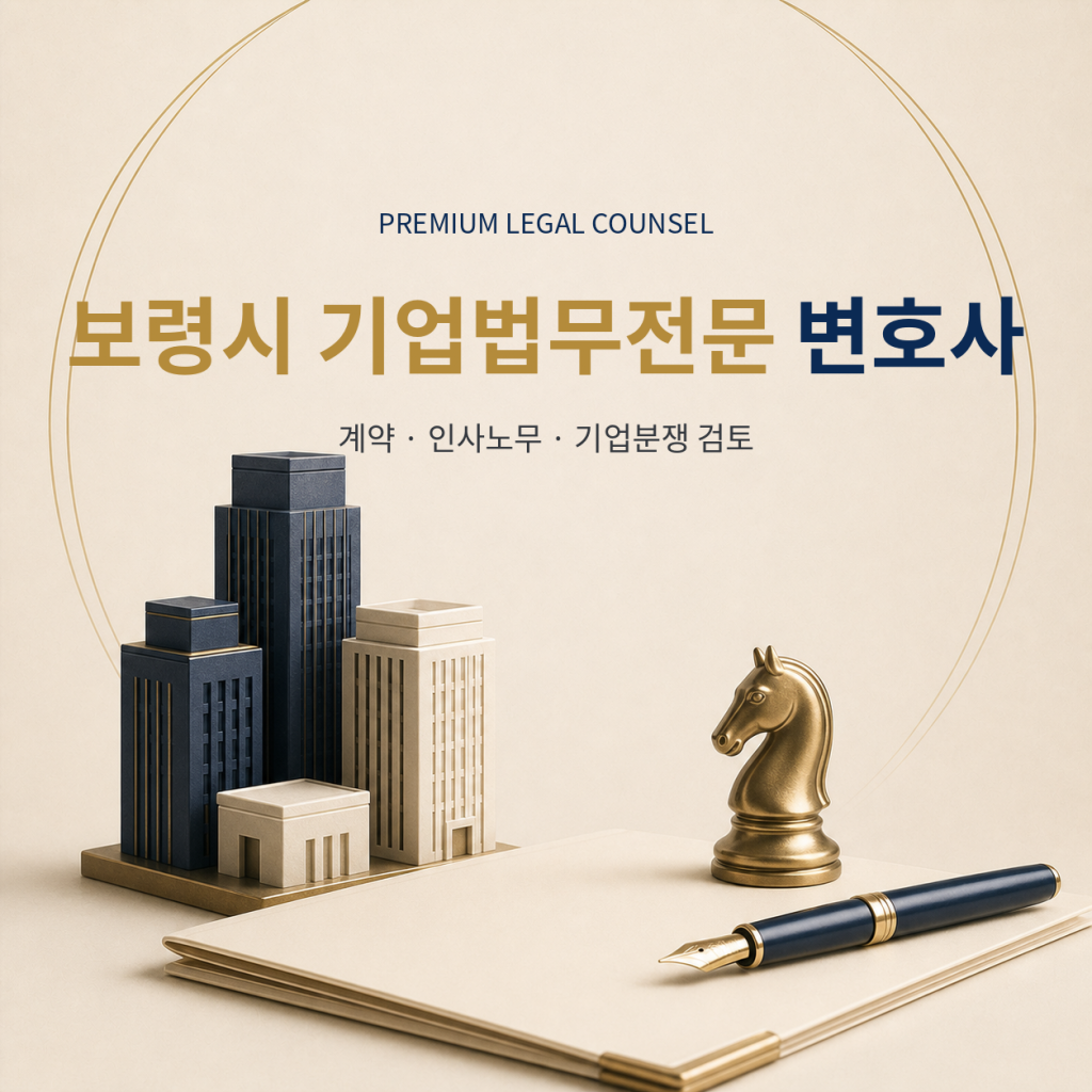 보령시 기업법무전문 변호사